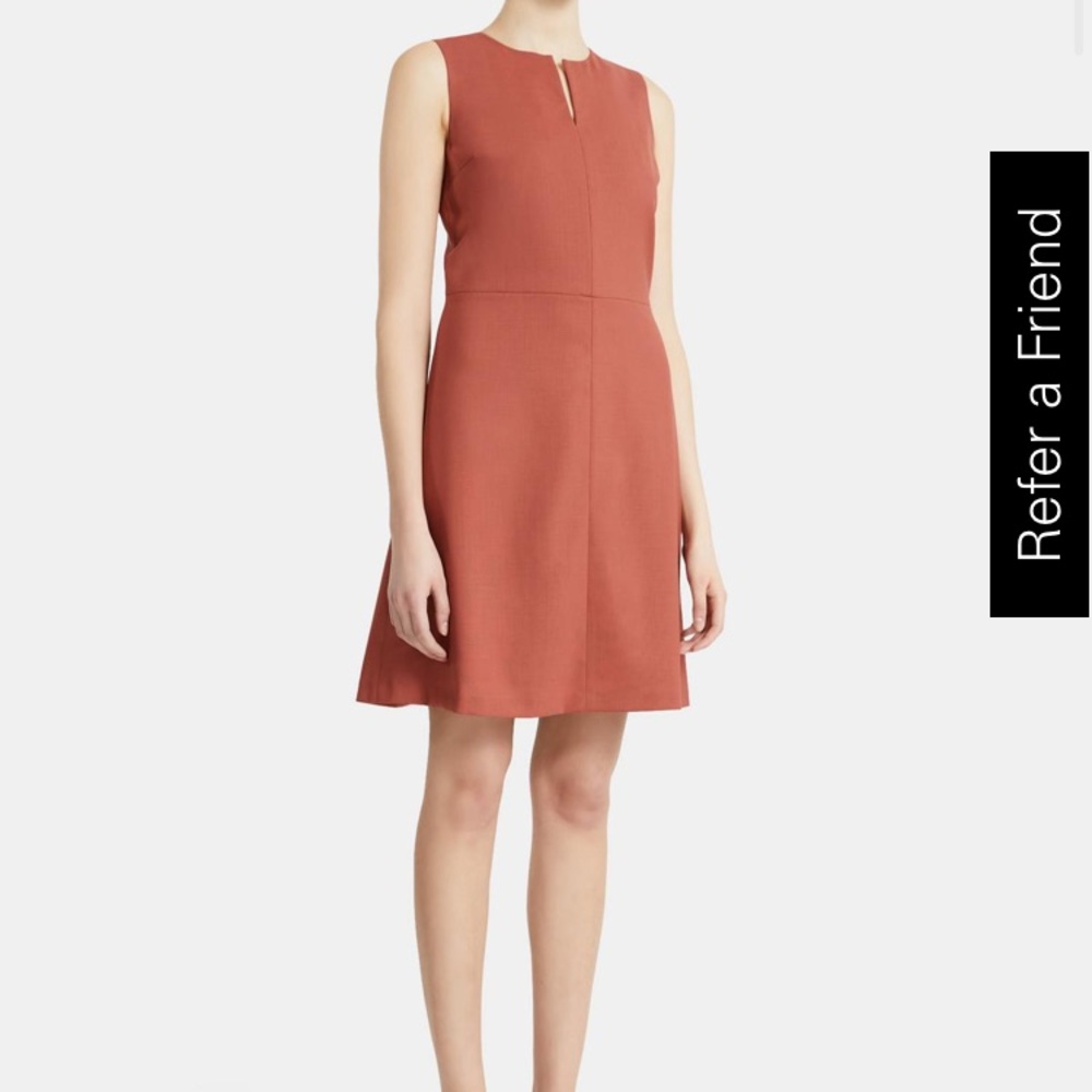 Theory MIYANI UGF deep rose contour dress